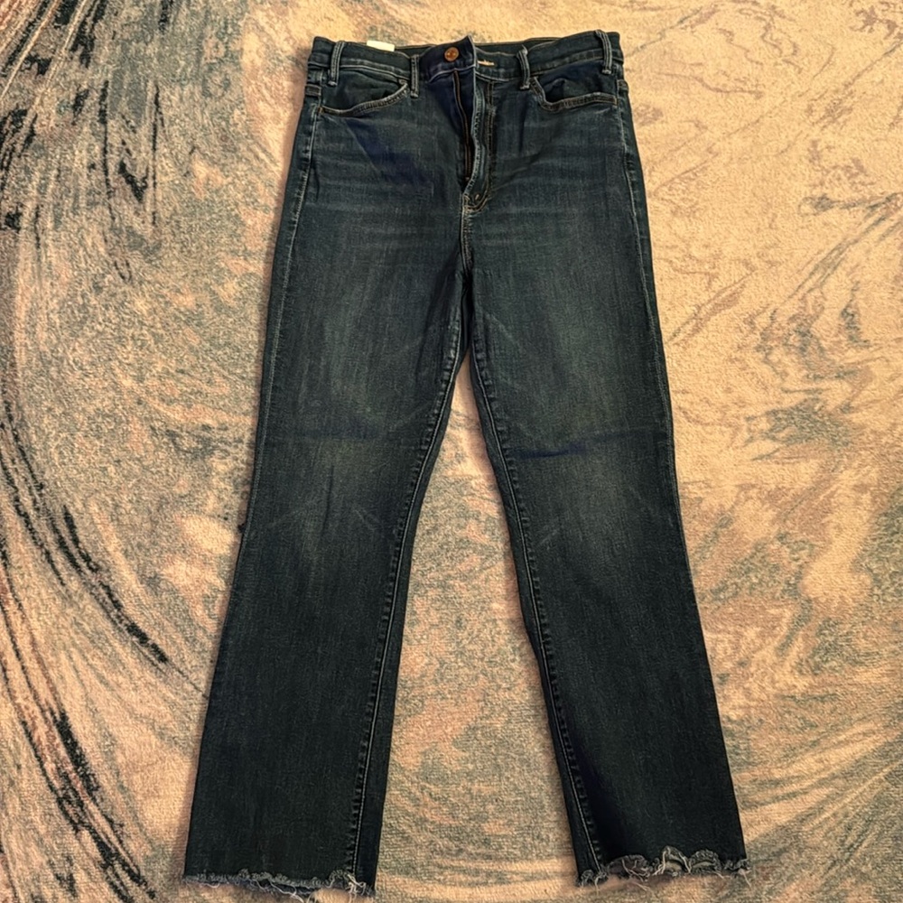 Mother The Hustler Ankle Fray Jeans - Teaming Up